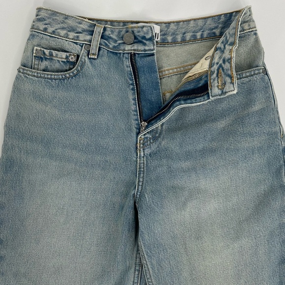 Ganni Swigy Style 6551 Classic Blue Denim Jeans, Tint Wash, Size 25, NWT - Picture 6 of 13